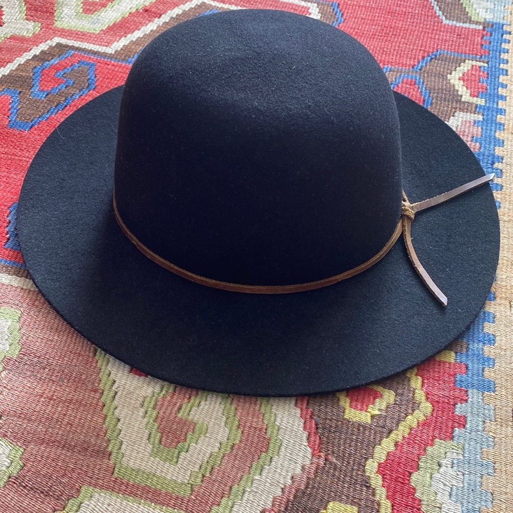 Brixton Tiller hat XS 54cm 63/4” black felt -nice!